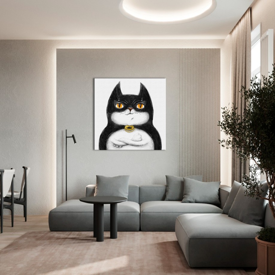 Котик Бетмэн ©Марианна Пащук