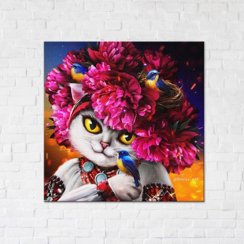 Цветущая кошка ©Маріанна Пащук