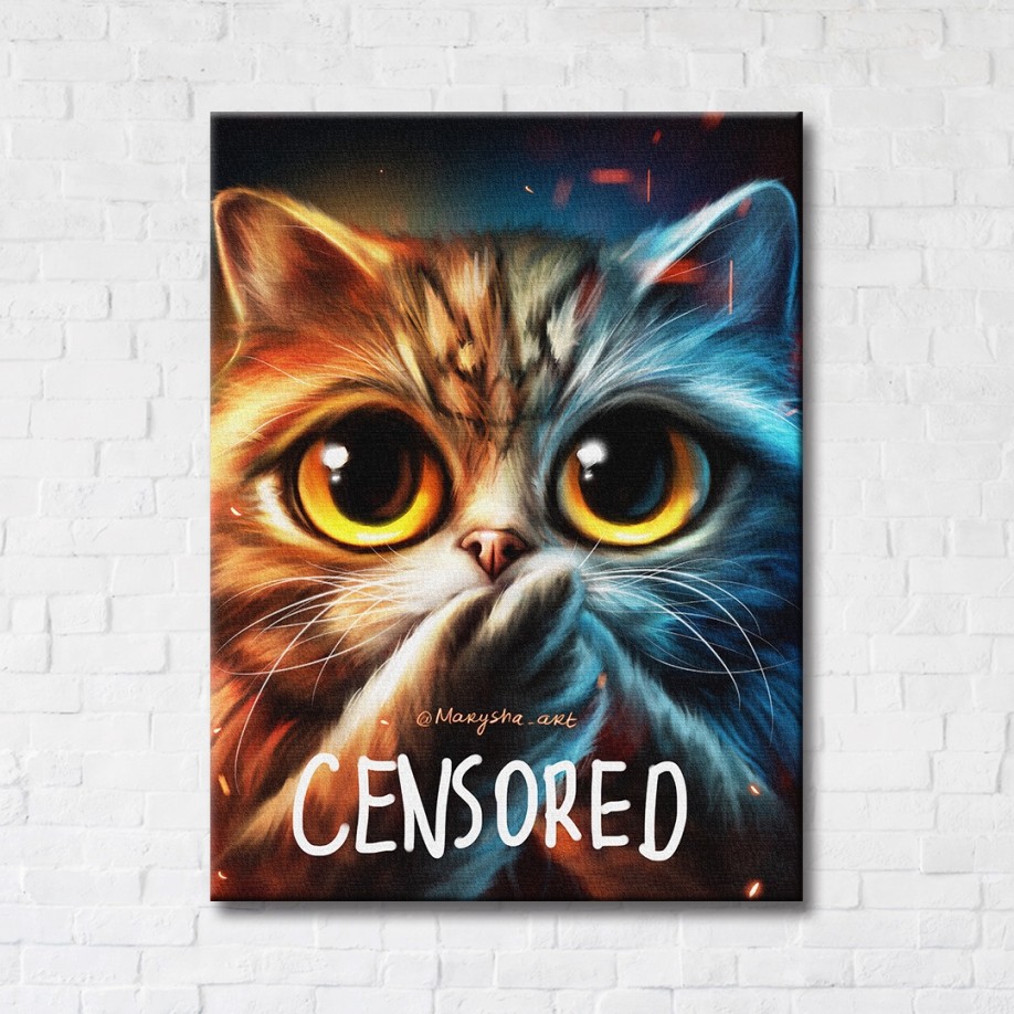 Котик censored ©Маріанна Пащук