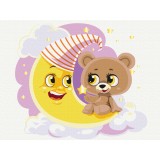 Картина за номерами - Сонний ведмедик