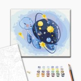 Картина за номерами - Космічна черепашка