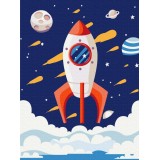 Картина за номерами - Космічна ракета