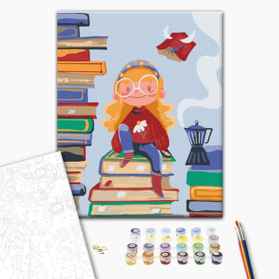 Картина по номерам - Книжкова фея ©Yana Kozak