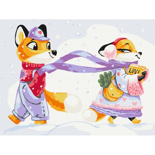 Картина по номерам - Рыженькая Любовь © Kateryna Branchukova