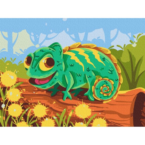 Картина за номерами - Хамелеончик © Didevych Kateryna