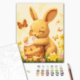 Картина за номерами - Зайченя з писанкою