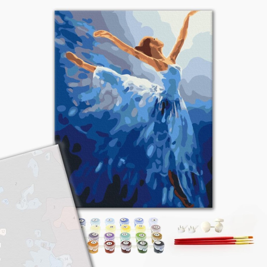 Преміум картина за номерами - Повітряна балерина