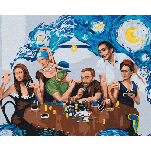 Преміум картина за номерами - Друзі-шедеври © Viktoriya Kovalenko