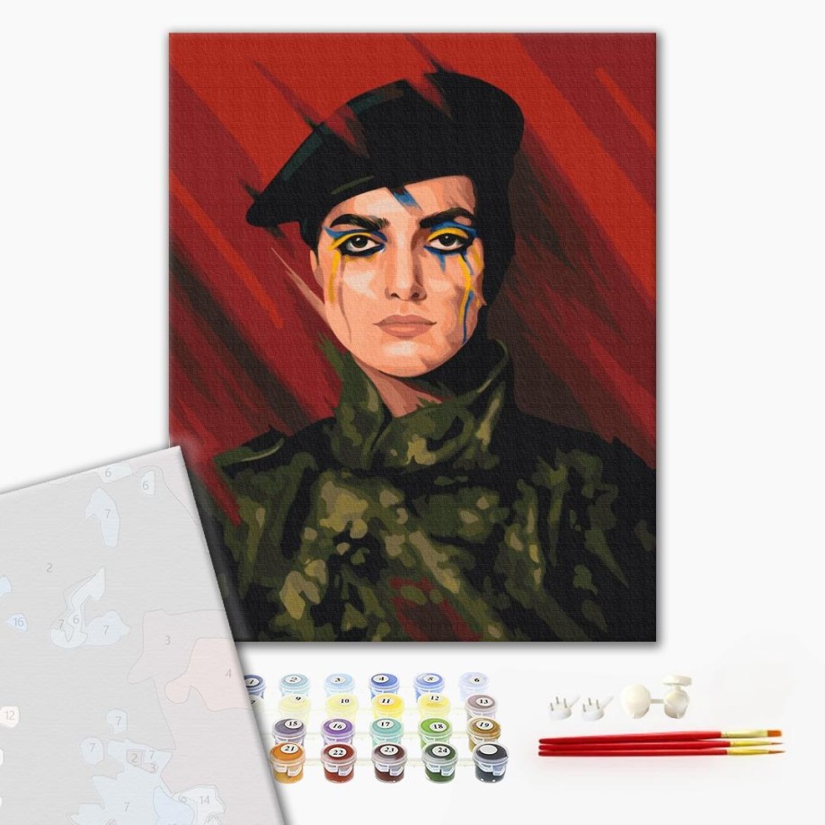 Преміум картина за номерами - Сила України  ©Поліна Скурихіна
