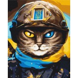 Преміум картина за номерами - Котик Захисник ©Маріанна Пащук