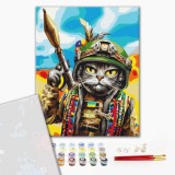 Преміум картина за номерами - Котик Гуцул ©Маріанна Пащук