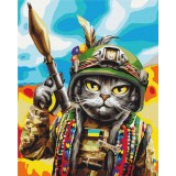 Преміум картина за номерами - Котик Гуцул ©Маріанна Пащук