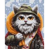 Картина за номерами "Котик святий Миколай ©Маріанна Пащук" PBS53442 40×50 см