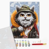 Картина за номерами "Котик святий Миколай ©Маріанна Пащук" PBS53442 40×50 см