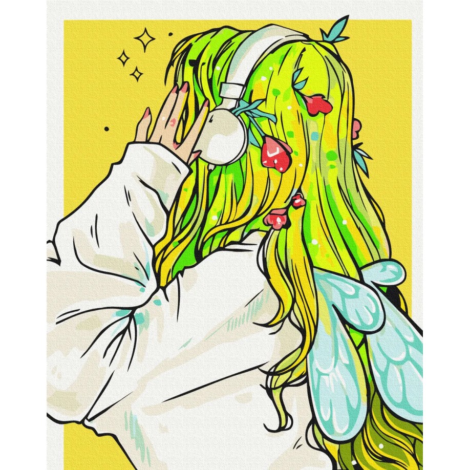 Картина за номерами "Playlist феї @nila_art_art" PBS53520 40×50 см