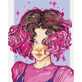 Премиум картина по номерам - Яркие локоны @nila_art_art