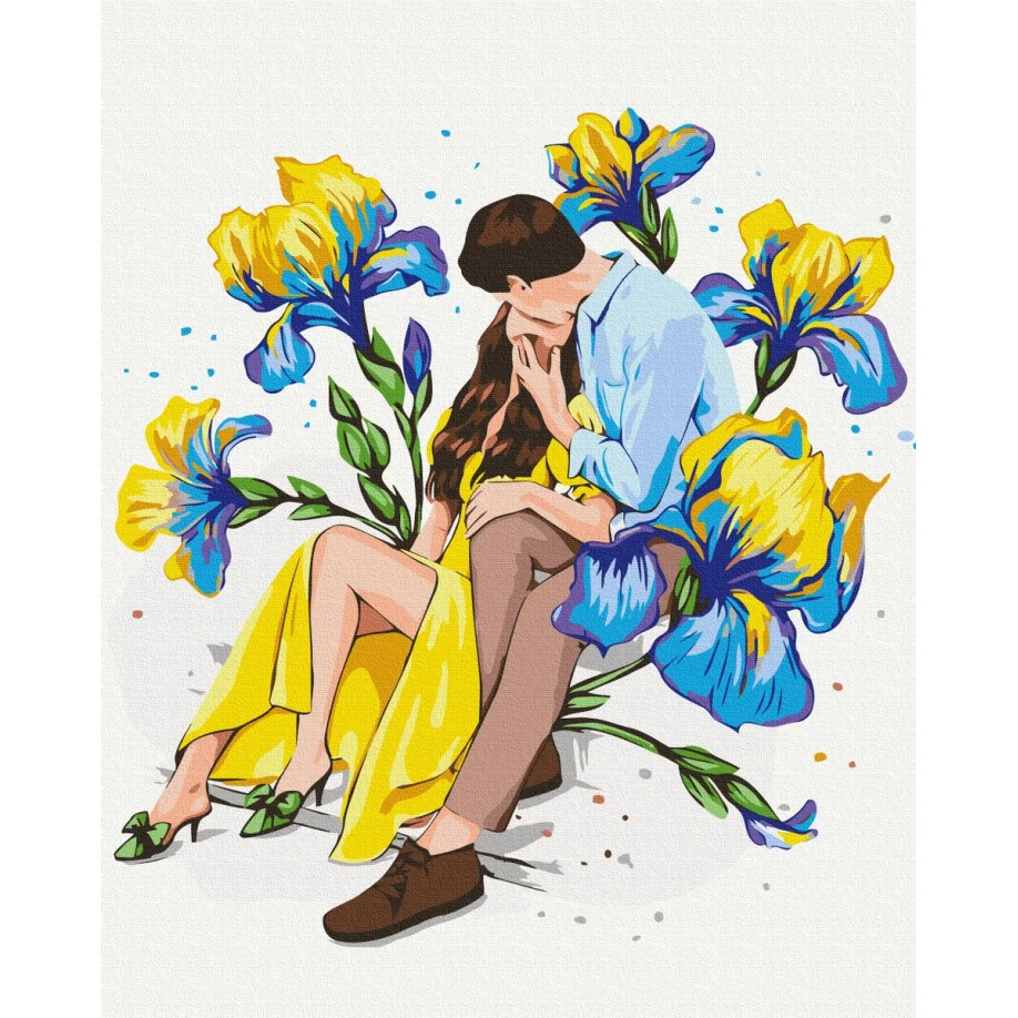 Картина за номерами "Квітуче кохання ©Alla Berezovska" PBS53731 40×50 см