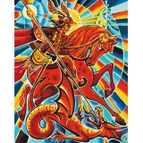 Картина за номерами "Змієборець © Oleg Loburak" PBS53763 40×50 см