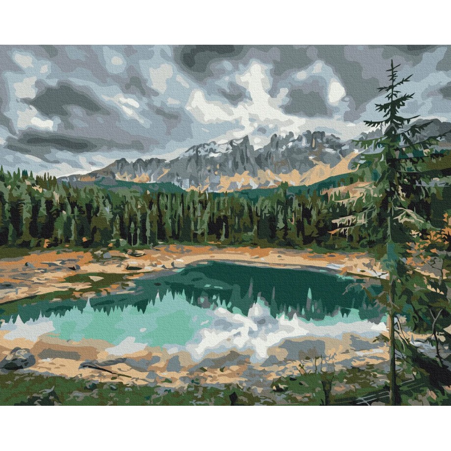 Картина за номерами "Озеро Карецца © Roksolana Baran" PBS53779 40×50 см
