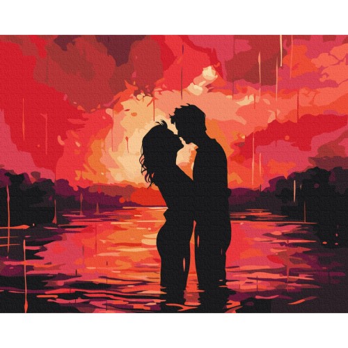 Премиум картина по номерам - Оттенки страсти