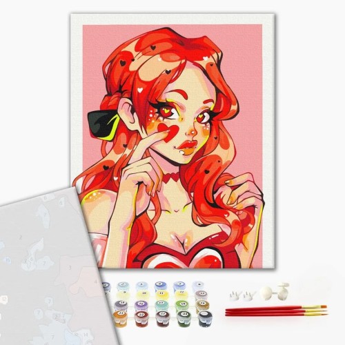 Картина за номерами "Валентинка @ nila_art_art" PBS53901 40×50 см