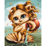 Картина за номерами "Котик Водолій © Маріанна Пащук" PBS53912 40×50 см