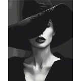 Преміум картина за номерами - Загадкова Дама
