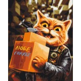 Картина за номерами "Котик волонтер © Маріанна Пащук" PBS53948 40×50 см