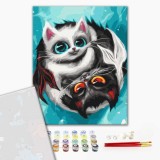 Картина за номерами "Котики Риби © Маріанна Пащук" PBS53971 40×50 см