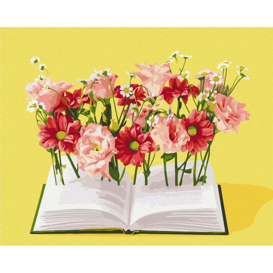 Картина за номерами "Книга на рідній мові © Halyna Vitiuk" PBS53995 40×50 см