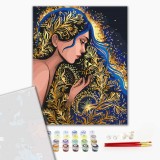 Картина за номерами "Золота німфа © Поліна Скурихіна" PBS54017 40×50 см