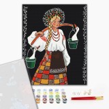 Преміум картина за номерами - Несе Аня гуси © ANNART