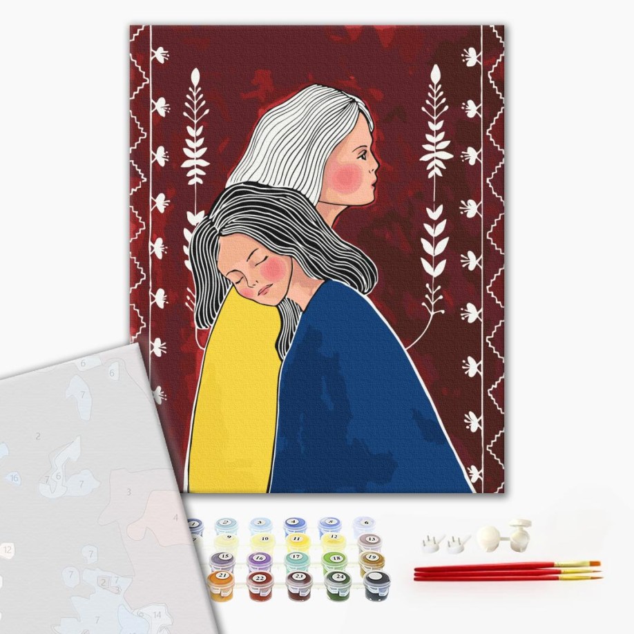 Преміум картина за номерами - Сестри © ANNART