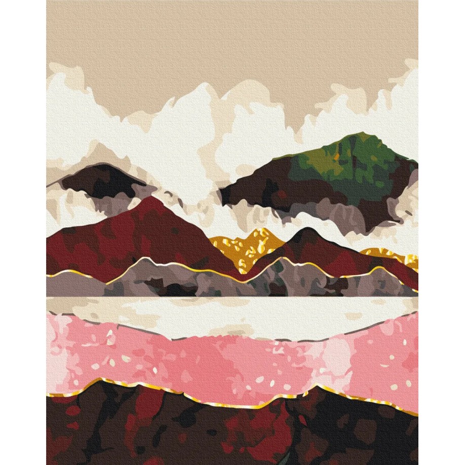Картина за номерами "Багряні гори" PBS66148 40×50 см