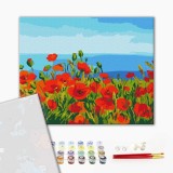 Картина за номерами "Поле маків. Клод Моне" PRBS1005 30×40 см