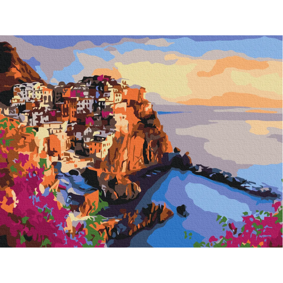 Картина за номерами "Яскраві барви Сицилії" PRBS35801 30×40 см