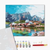 Картина за номерами "Містечко в кришталевих горах" PRBS52740 30×40 см