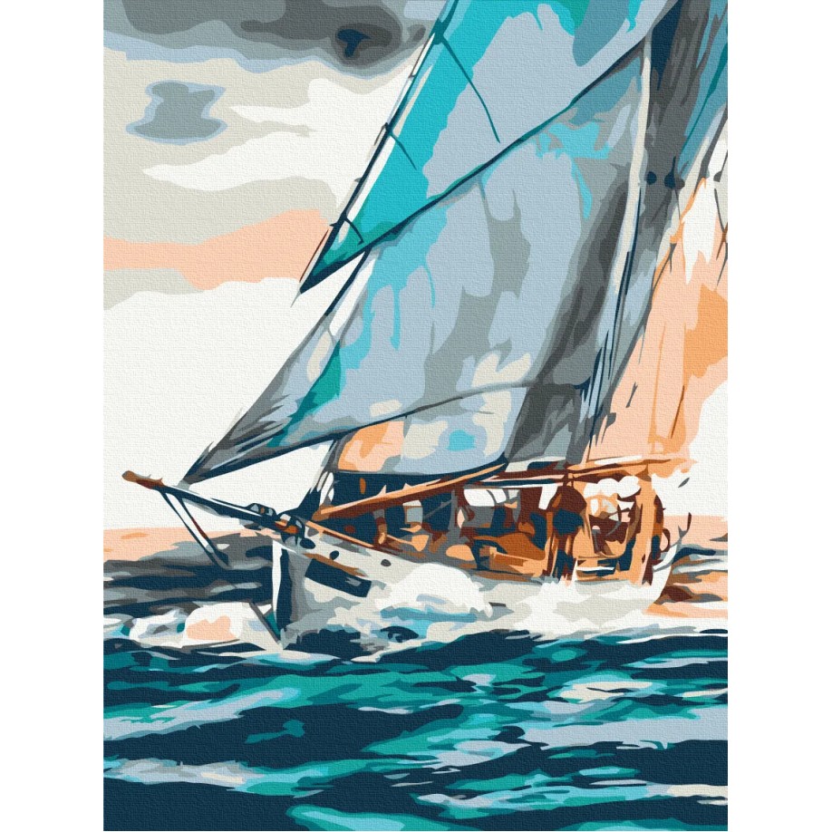 Картина за номерами "Морська подорож ©Понамарчук Ірина" PRBS53299 30×40 см