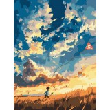 Картина за номерами "Захоплені вітром" PRBS53963 30×40 см