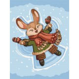 Картина по номерам - Сніговий зайчик © Olena Lazarenko