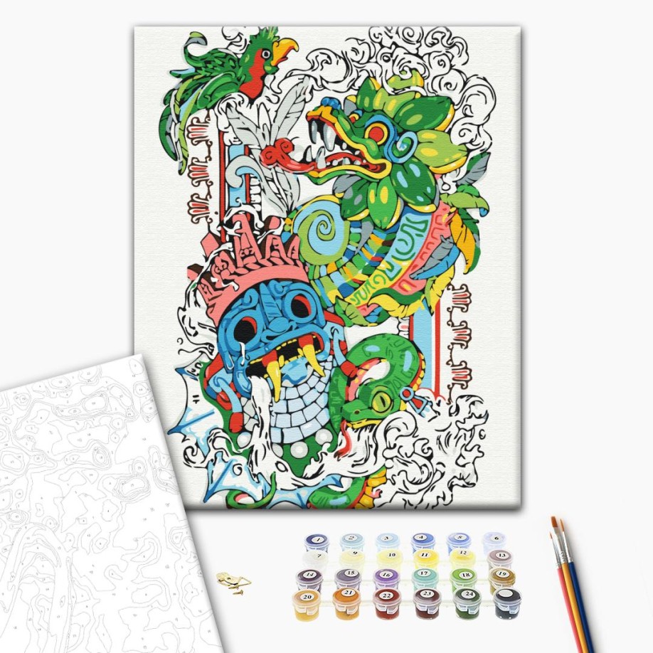 Картина за номерами - Wonders of Ancient Mesoamerica © Христина Тужук