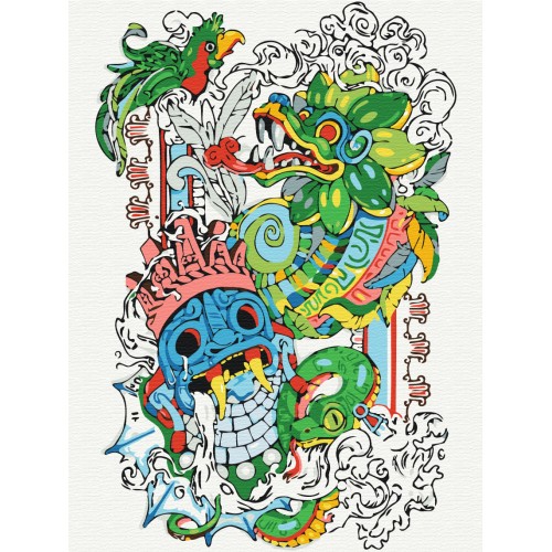 Картина за номерами - Wonders of Ancient Mesoamerica © Христина Тужук