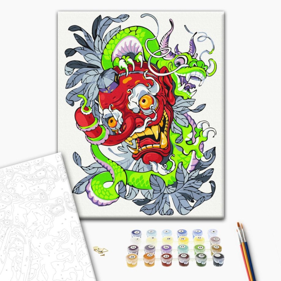 Картина за номерами - Tengu © Христина Тужук