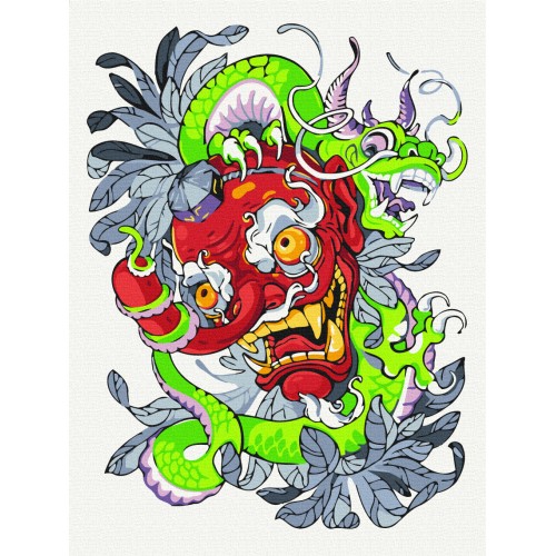 Картина за номерами - Tengu © Христина Тужук