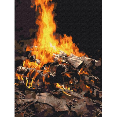 Картина за номерами - Багаття