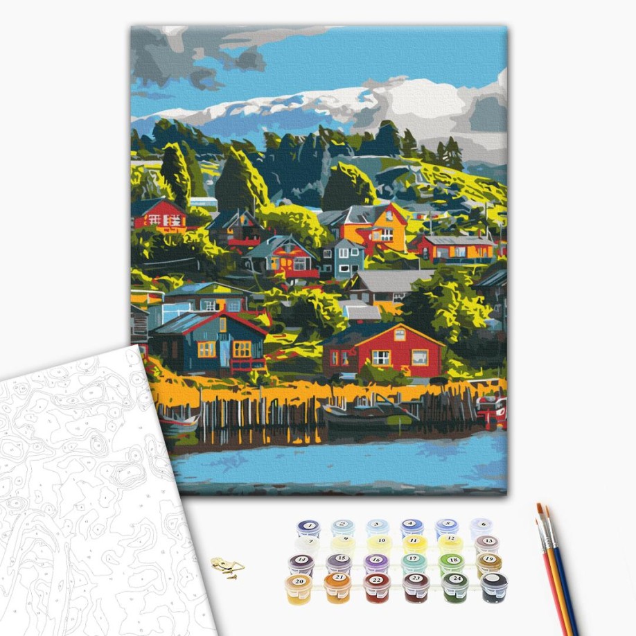Картина за номерами - Барвисте село