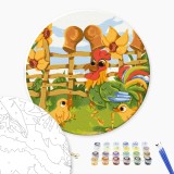 Картина по номерам - Петушки © Didevych Kateryna