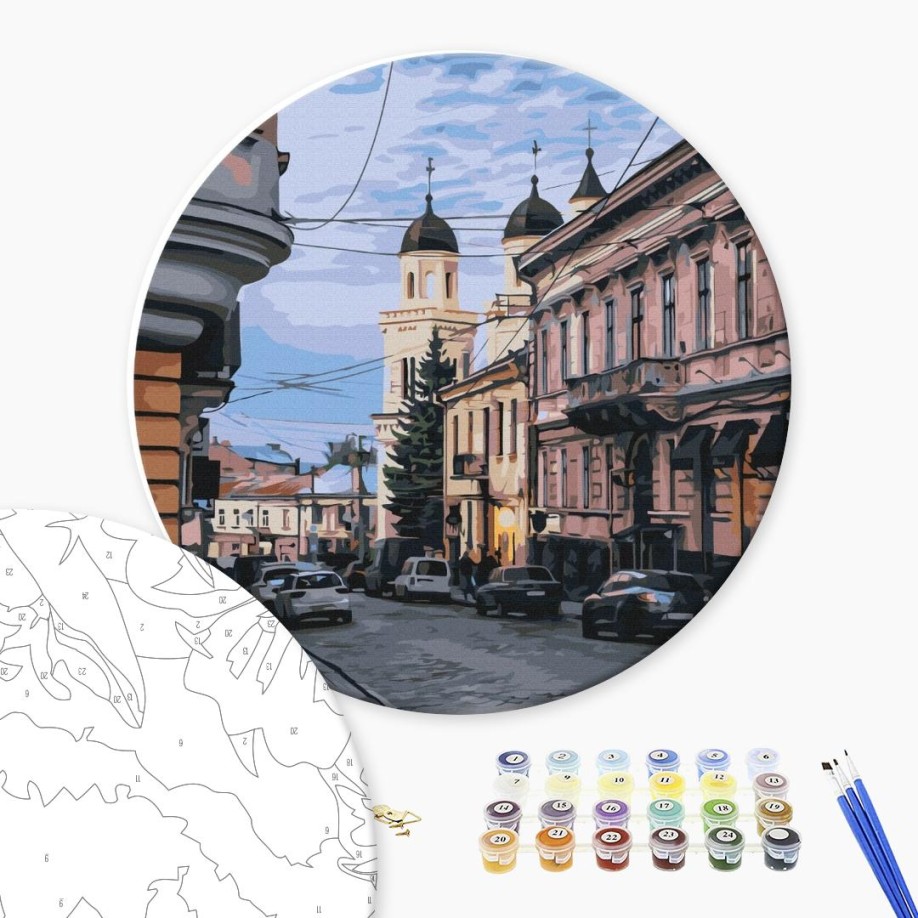 Картина за номерами - Чернівецька вуличка © Oksana Ermoshenko
