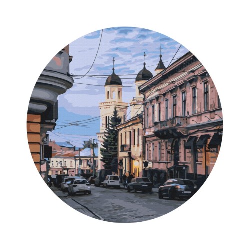 Картина по номерам - Чернівецька вуличка © Oksana Ermoshenko