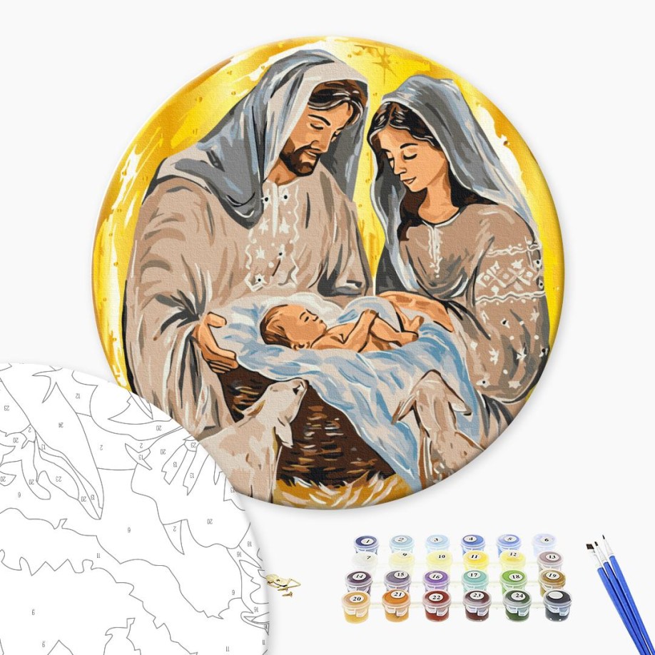 Картина за номерами - Родина Вифлеєму © Каріна Зіміна